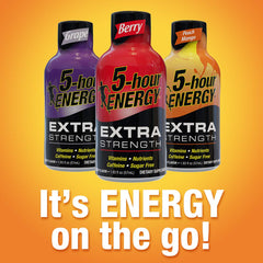 Five-hour ENERGY Orange Shot serving-into-glass conveys instant caffeine lift.