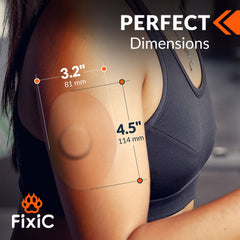 Fixic Freestyle patches three-part backing highlights easy peel-and-stick