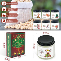 FKJOL Christmas cookies candle jar adds festive scent to room