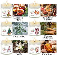 FKJOL cinnamon apple candle jar for a cozy, spicy atmosphere