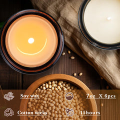 FKJOL eucalyptus mint candle provides clean, soothing fragrance during study or work.