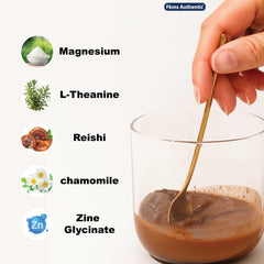 Close-up of magnesium glycinate and taurate in FKMS Cocoa