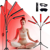 FlaoAito red light panel with 5 heads in front view for balanced home therapy glow