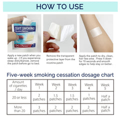 FlameBeauty patches with camphor adhesive shown on skin.