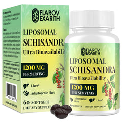 Flarovexarith Liposomal Schisandra bottle front promotes daily calm and steady energy