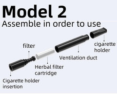 Flavored non-nicotine air device closeup of flavor cores.