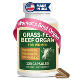 Fleamart beef organ supplement bottle for women's daily wellness routine