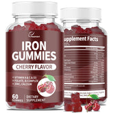 Fleamart Iron Gummies bottle front showing 60 counts for daily iron support