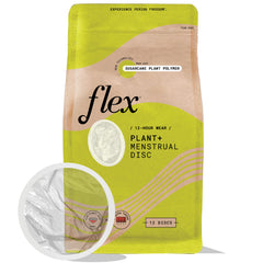 Flex Plant+ Disc packaging showing the 12-count box for travel and storage.