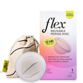 Flex reusable disc packaging with protective box for easy storage