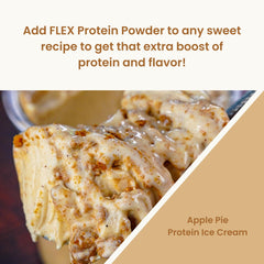 Flexible Dieting Lifestyle baking batter shows protein-enriched desserts.