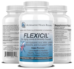 Flexicil vegetarian capsules offer fast-absorbing joint support.