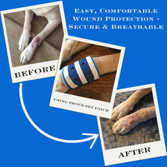FlexTran Proud Patch Bandage used on hot spots with breathable design