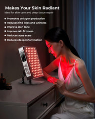 Flikeze 660nm-only visual highlighting focused red light exposure.