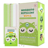FLODTEEK Mosquito Wipes: individually wrapped for portable, mess-free protection on outdoor adventures.