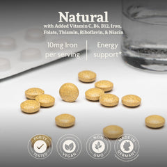 Floradix bottle shows ingredients including B vitamins and vitamin C