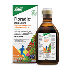 Floradix Iron Sport bottle pour shows easy daily iron support for workouts