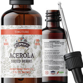 FLORIDA HERBS Acerola tincture bottle for a daily vitamin C routine.