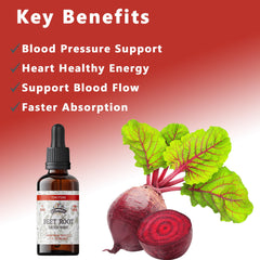 Florida Herbs Beet Root tincture dropper shows precise, easy dosing.