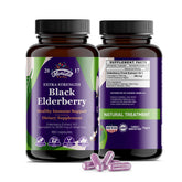 Florida Herbs Black Elderberry capsules bottle close-up for daily immune support