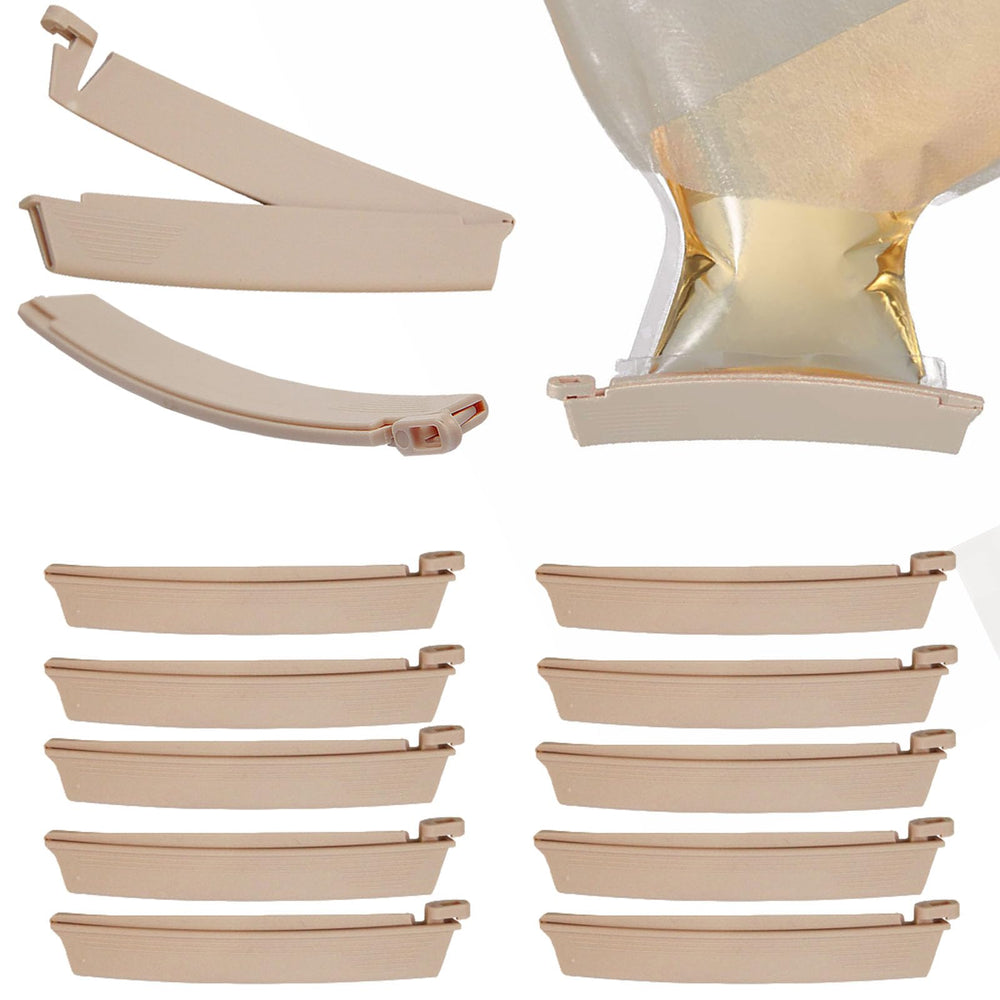 Flosmore ostomy clip universal closure securely seals drainable pouches.
