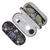 FlyingMage 2-in-1 case front view keeping glasses and lenses secure on the go