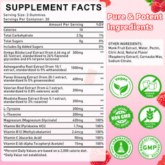 Flyrocer Ginkgo Biloba Gummies bottle side view highlighting 120-count packaging