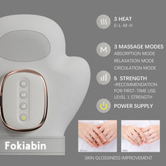 Fokiabin hand massager at office desk setup for desk-side relaxation