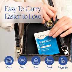 FOMIN wipes are individually wrapped for clean, portable freshness anywhere.