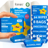 FOMIN mini toallitas desinfectantes sin fragancia para uso diario
