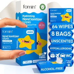FOMIN mini toallitas desinfectantes sin fragancia para uso diario