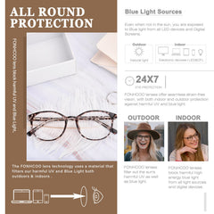 FONHCOO anti-glare lenses close-up for clear vision during tasks and gaming