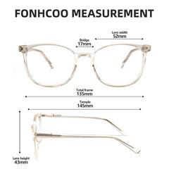 FONHCOO anti-reflective lens close-up with clear vision and accurate color.