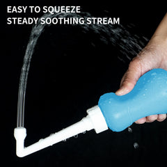 FOOFOO postpartum bidet with angled spout for reach and gentle cleaning.
