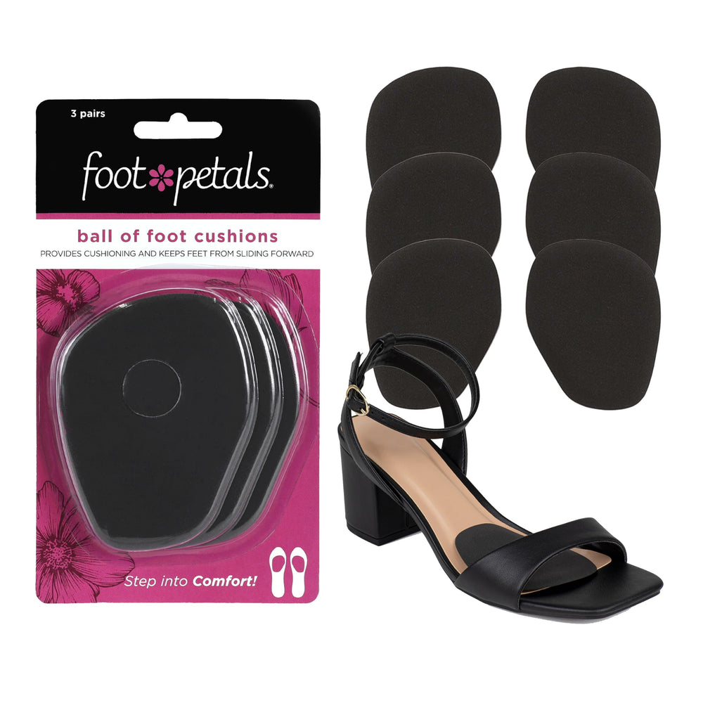 Foot Petals ball-of-foot cushions close-up showing discreet heel support