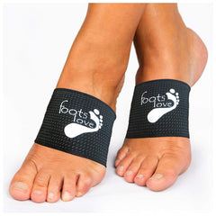 FOOTS LOVE copper arch sleeve on foot provides support and potential relief.
