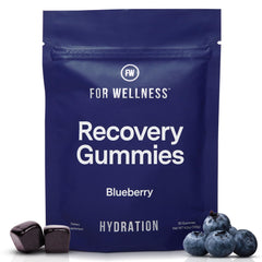 For Wellness Recovery Gummies Hydrate bottle for convenient daily hydration on the go.