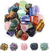 FORBY 1 lb bulk stones rough crystals ideal for tumbling and decoration.