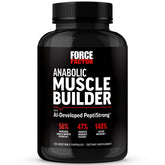 Force Factor Anabolic bottle close-up showing capsules for muscle support