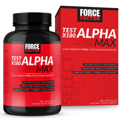 Force Factor Test X180 Alpha Max bottle for daily workouts