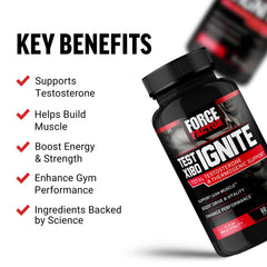 Closeup of Force Factor Test X180 Ignite capsules for easy daily use and energy