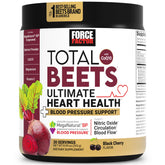Force Factor Total Beets Ultimate Heart Health bottle showing the 4-in-1 formula for daily support.