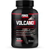 Force Factor VolcaNO bottle ready for a high-energy workout session.