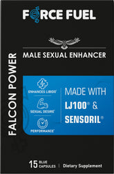 FORCE FUEL Falcon Power bottle front view highlighting herbal vitality formula.