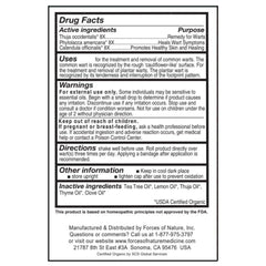 Forces of Nature Wart Remover packaging emphasizing cruelty-free, vegan-friendly formulation.