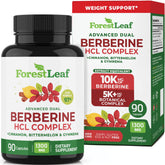 ForestLeaf Berberine bottle front, premium packaging suggesting easy daily use and reliability.