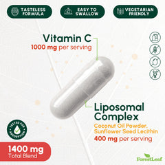 ForestLeaf Liposomal Vitamin C 1000mg capsules view for daily use