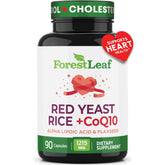 ForestLeaf Red Yeast Rice 1215mg bottle for daily cardiovascular support