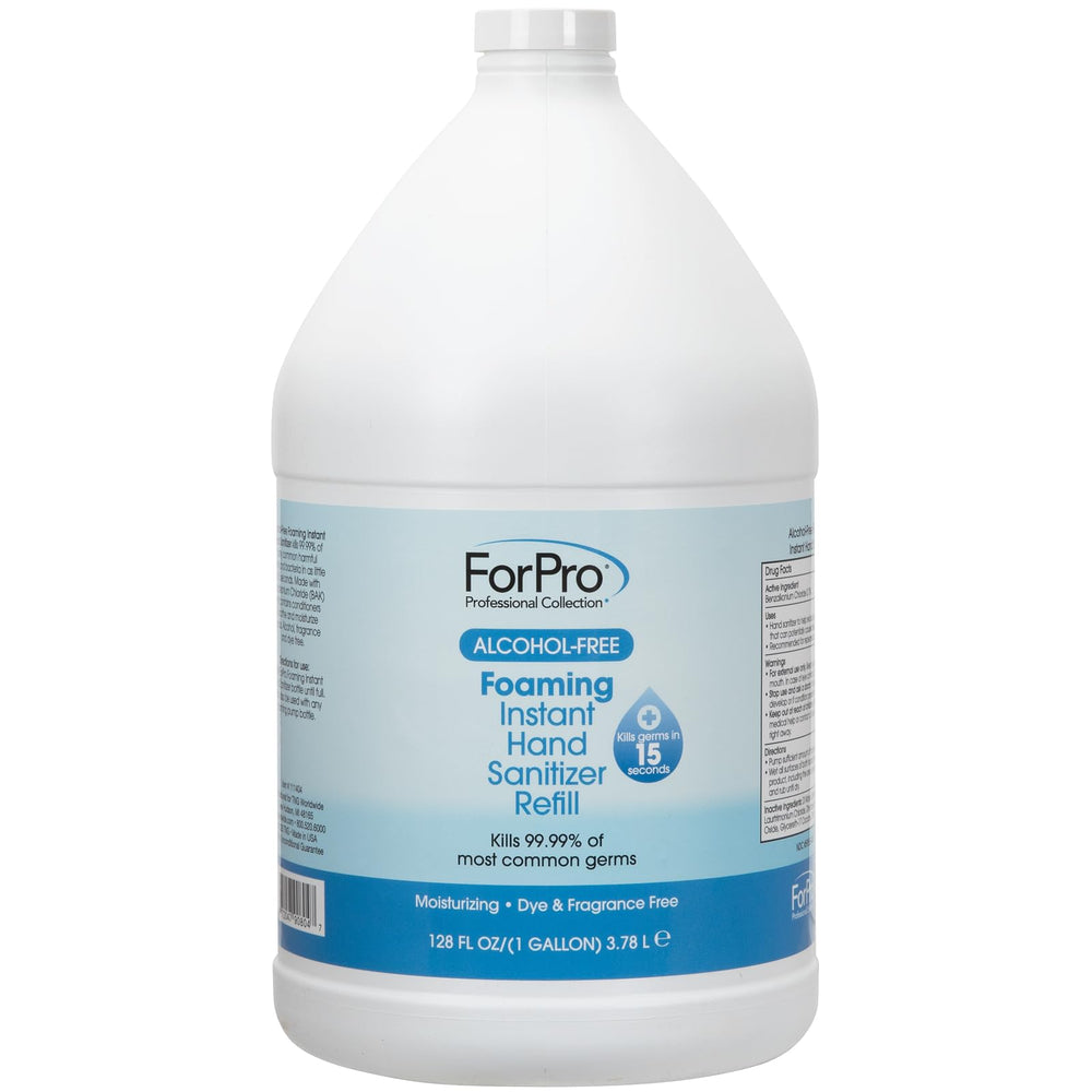 ForPro Professional Collection foam bottle close-up showing fast absorption