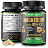 FORTISCA 7-in-1 bottle shown for daily vitality and calm.